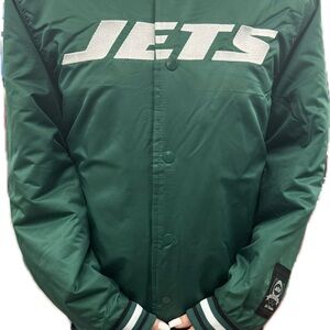 Jets Green Varsity Bomber Jacket